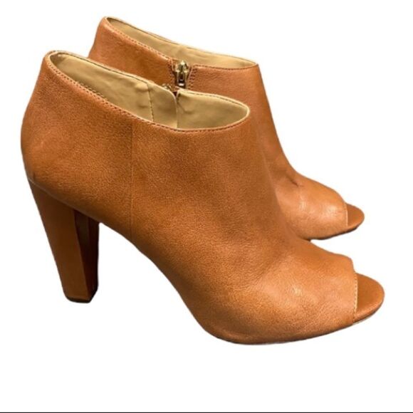 Banana Republic Delilah Tan Open Toe Ankle Bootie Size 8.5 - Picture 1 of 15